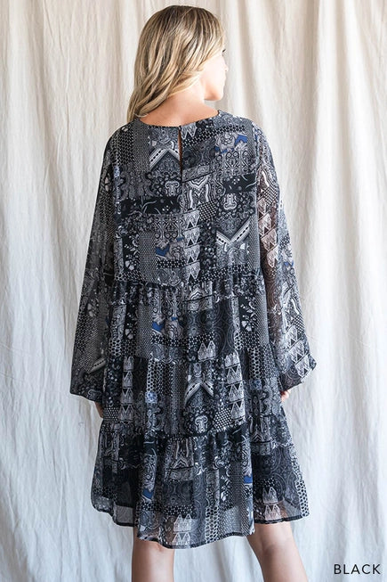 Boho Tiered Women's Dress
