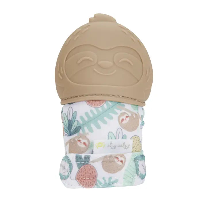 Itzy Mitt™ Silicone Teething Mitt - Sloth