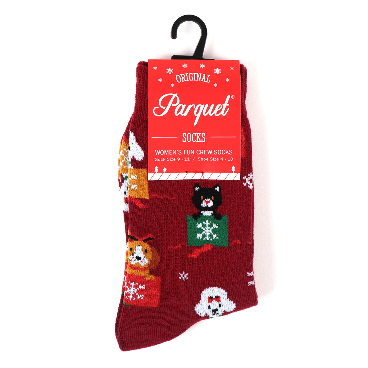 Women's Cat and Dog Christmas Socks