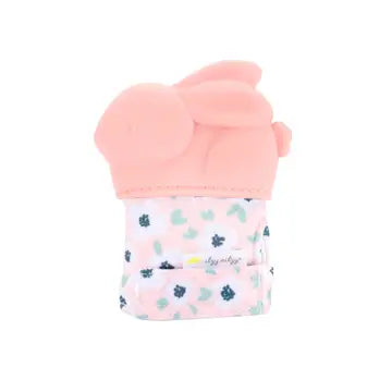 Itzy Mitt™ Silicone Teething Mitt - Bunny
