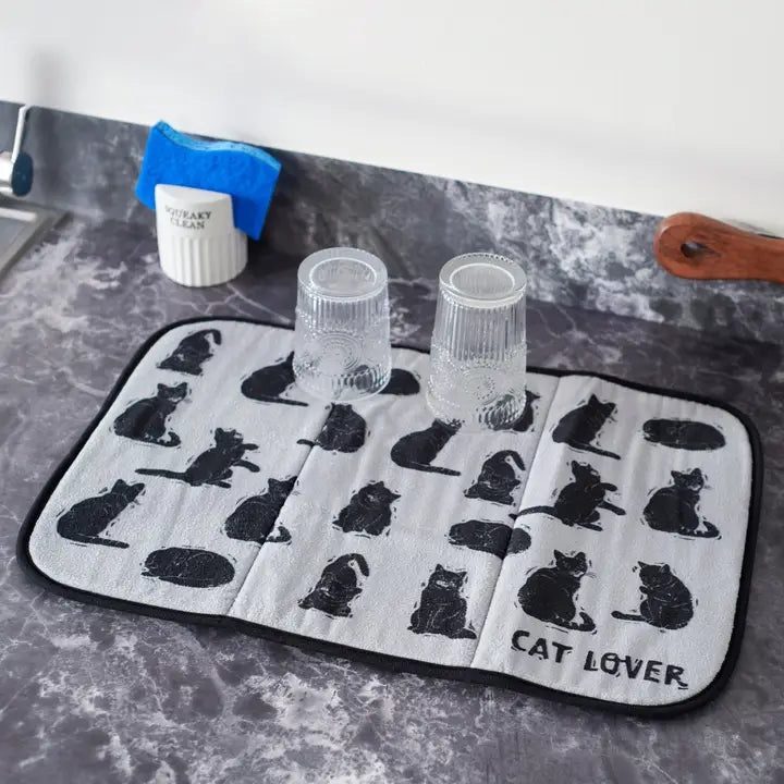 Cat Lover Drying Mat
