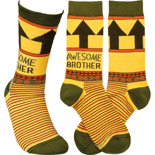 Primitive by Kathy Awesome Brother Socks