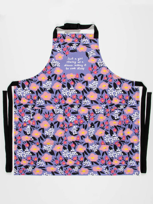 Blue Q-Just A Girl Staring At A Dinner Asking It To Cook Itself Apron