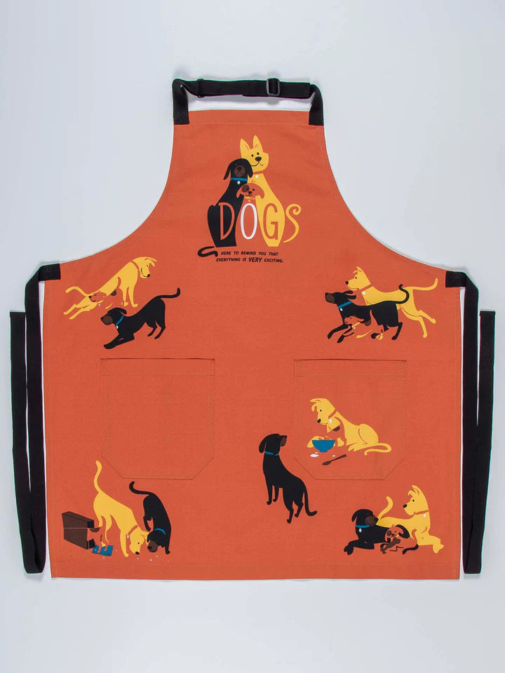 Blue Q -DOGS. Here To Remind You That Everything is VERY Exciting Apron