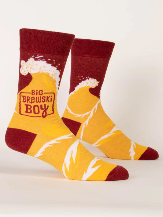 Blue Q Big Brewski Boy M-Crew Socks