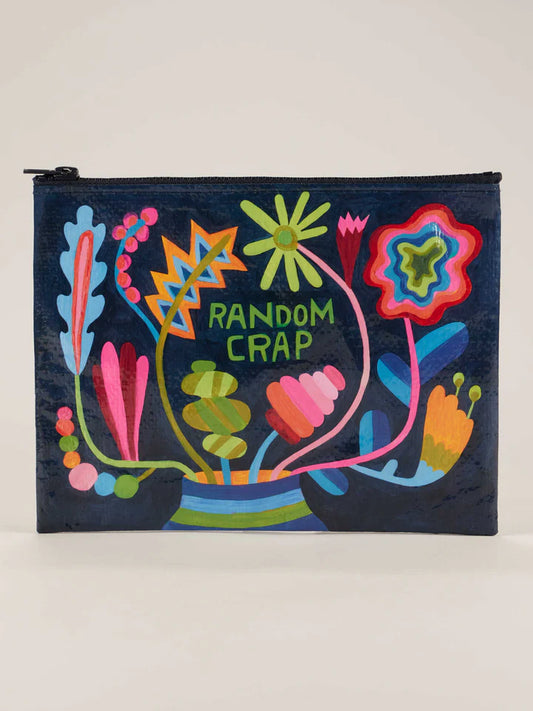 Blue Q Random Crap Floral Zipper Pouch