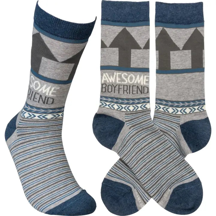 Primitive by Kathy Awesome Boyfriend Socks