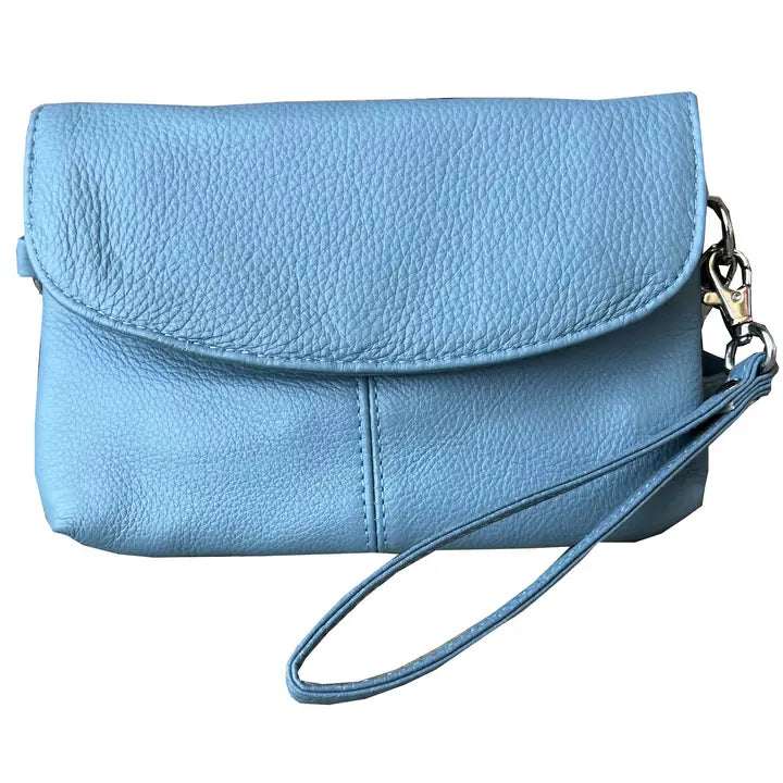 Cowhide Leather Crossbody Clutch Bags - 6 Colors