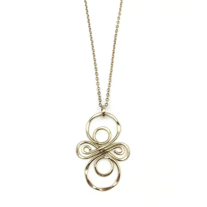 Gold Plated Pendant Necklace - Infinity Knot