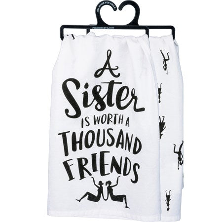 Primitive by Kathy - A Sister Is Like a Thousand Friends Kitchen Towel