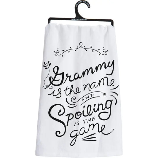 Primitive by Kathy - Grammy Is the Name Spoiling Kitchen Towel