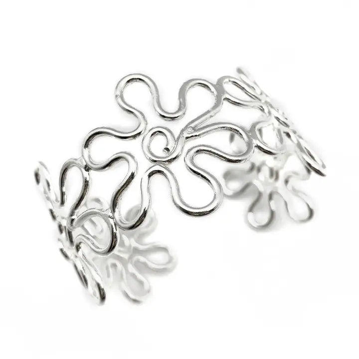 Silver Plated Adjustable Cuff Bracelet - Assorted Styles