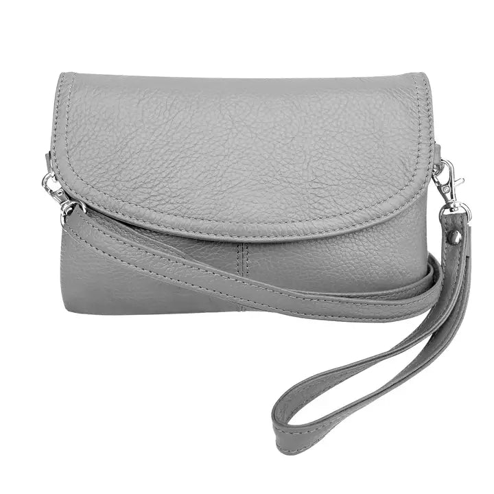 Cowhide Leather Crossbody Clutch Bags - 6 Colors