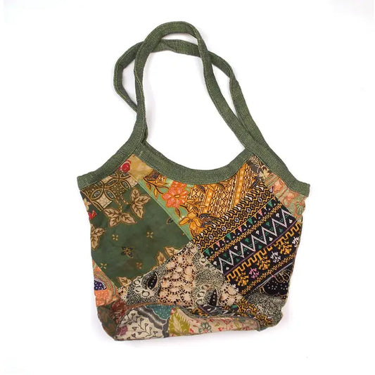 Recycled Sarong/Sari Bucket Bag