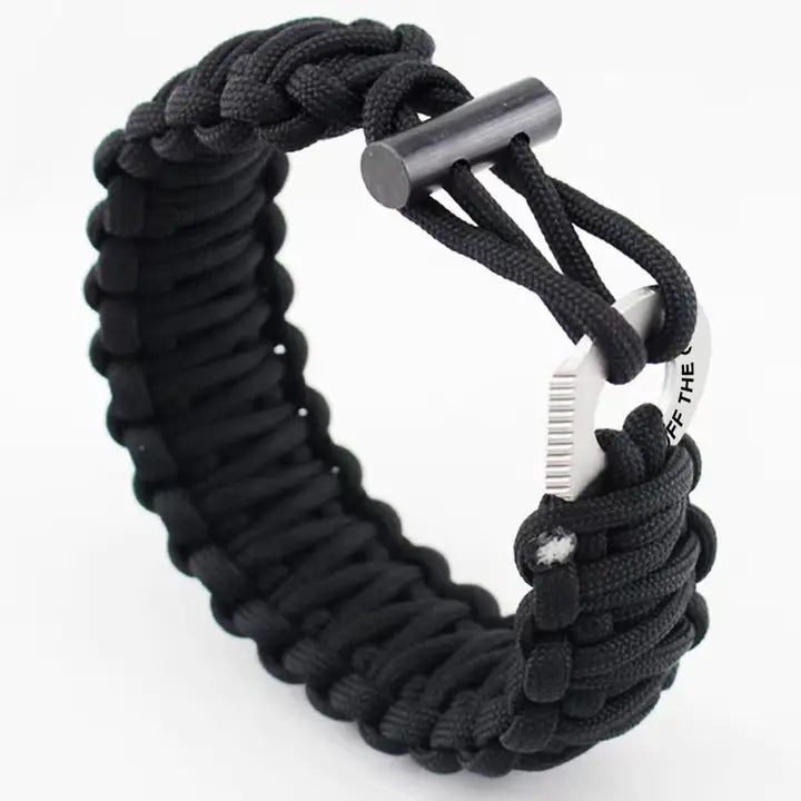 Off-The-Grid Survival Bracelet ( black )