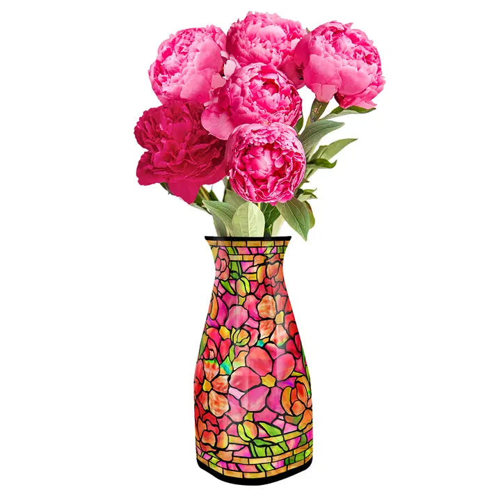 Modgy Expandable Vase - Louis C. Tiffany Pink Peony