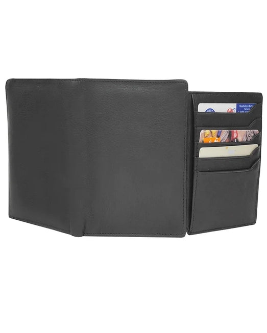 Cowhide/Buffalo Leather Bi-Fold Rfid Wallets - 2 Colors