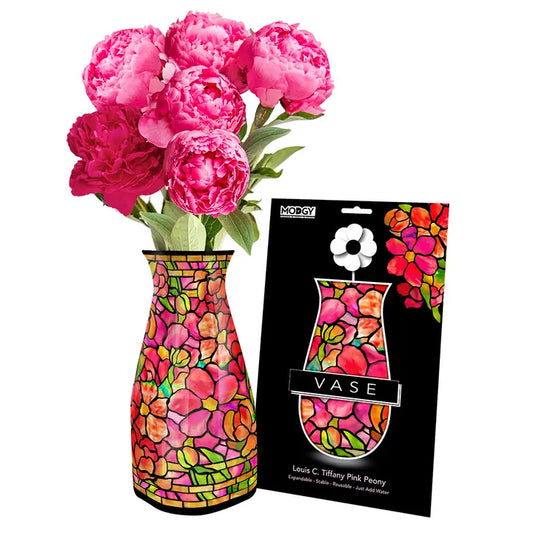 Modgy Expandable Vase - Louis C. Tiffany Pink Peony