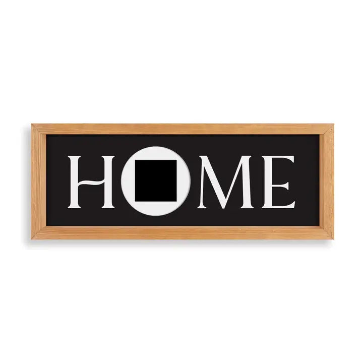 Home Switcheroo Sign with Natural Frame