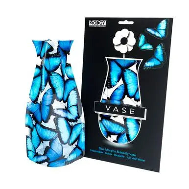 Modgy Expandable Vase - Blue Morpho Butterfly