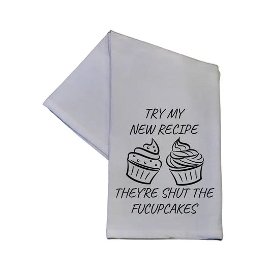 Driftless - Shut the Fucupcakes 16x24 Tea Towel