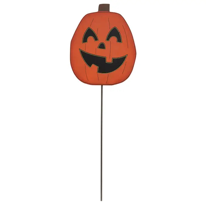 Jack O'lantern Planter Stake/Accent, 12"H