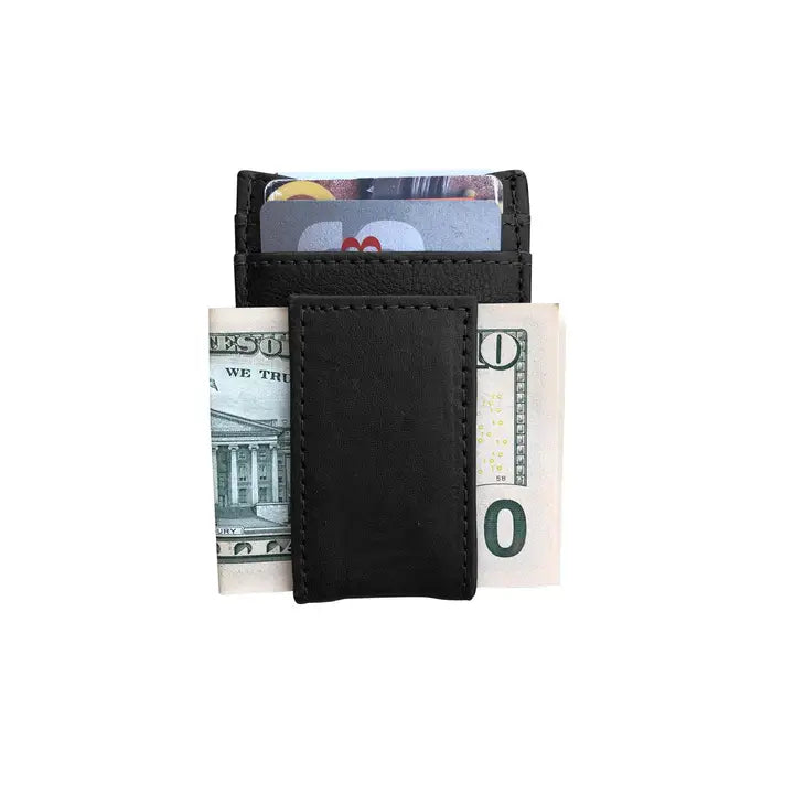 Cowhide Leather Magnetic Money Clip - 2 colors