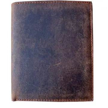 Cowhide/Buffalo Leather Bi-Fold Rfid Wallets - 2 Colors