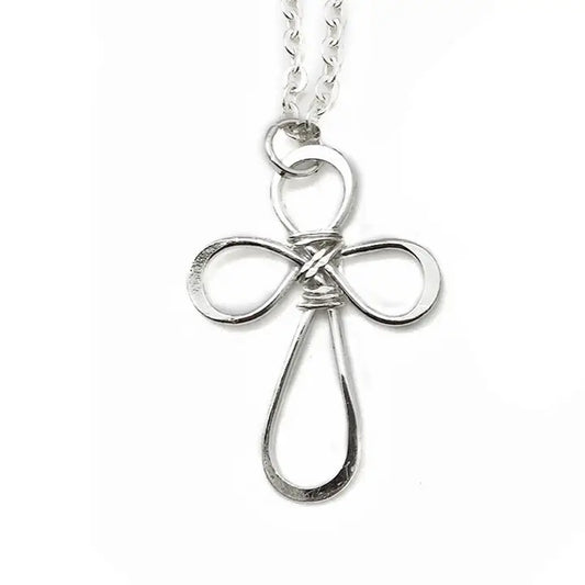 Silver Plated Necklace - Cross